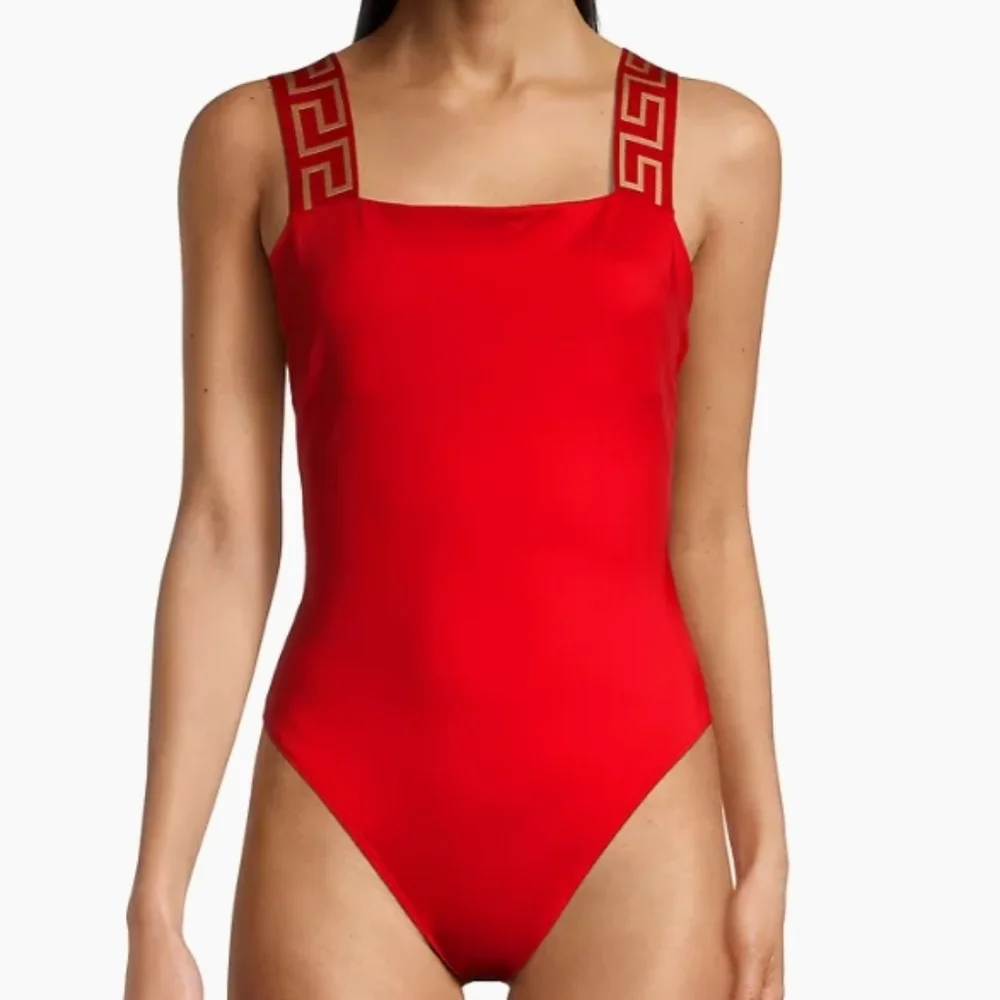 Versace Greca Border One-Piece Swimsuit SIZE 4(L) - Picture 5 of 16